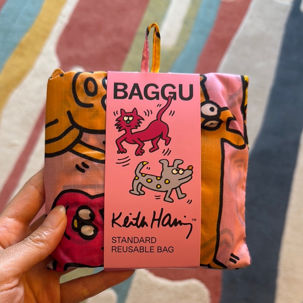 Baggu Kids Reusable Bag - Pink and Orange
